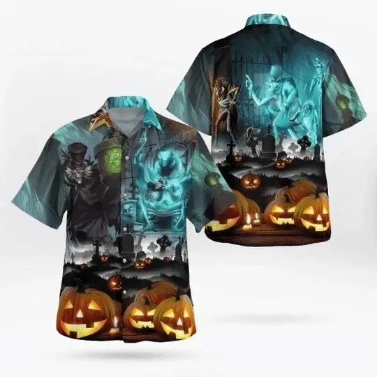 Haunted Mansion Halloween Hawaiian Shirt 3d, Halloween Shirt 3D