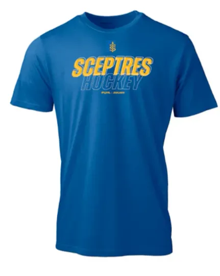 Discover Men's Toronto Sceptres PWHL Hockey Bauer Royal Blue Core Graphics T Shirt