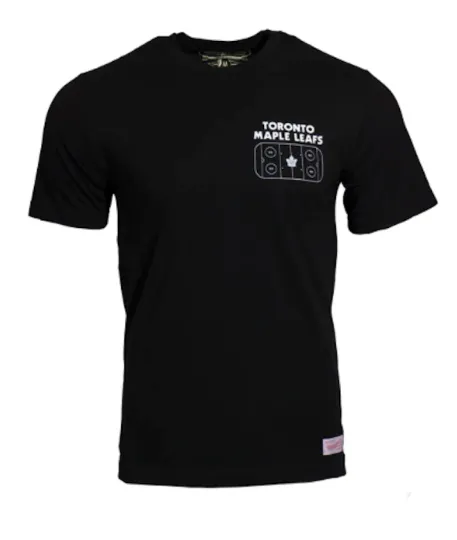 Discover Men's Toronto Maple Leafs Logo T-Shirt Mitchell & Ness Black