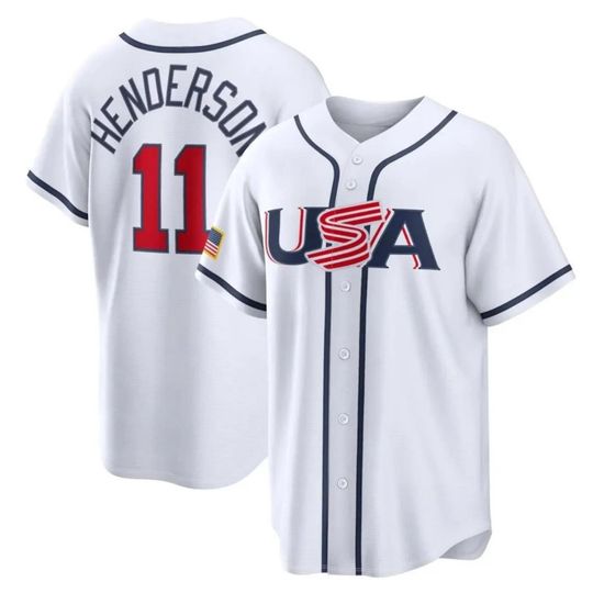 Discover Gunnar Henderson #11 Jersey USA 2026 World Baseball Classic White Limited PRINTED Shirt