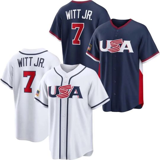 Discover Bobby Witt Jr. USA Baseball Jersey, 2026 World Baseball Classic PRINTED Shirt