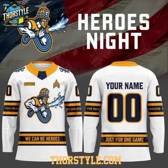 Discover Personalized Atlanta Gladiators First Responders Heroes Night 2026 Hockey Shirt