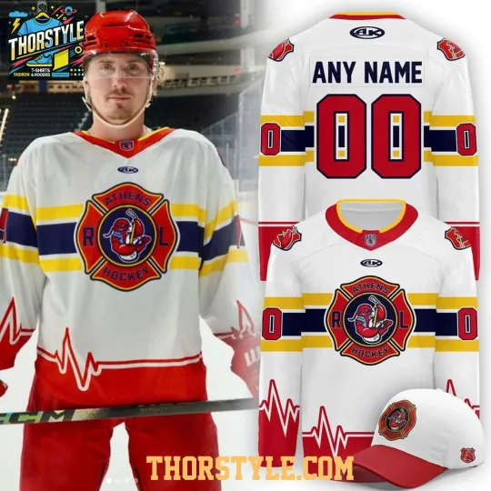 Discover Personalize Athens Rock Lobs.ters First Responders 2026 Night Hockey Shirt Men's