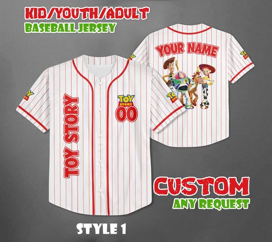 Discover Personalized Disney Toy Story Baseball Jersey, Custom Toy Story Family Outfit
