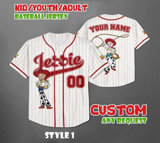 Discover Custom Toy Story Jessie Baseball Jersey, Western Cowgirl Outfit