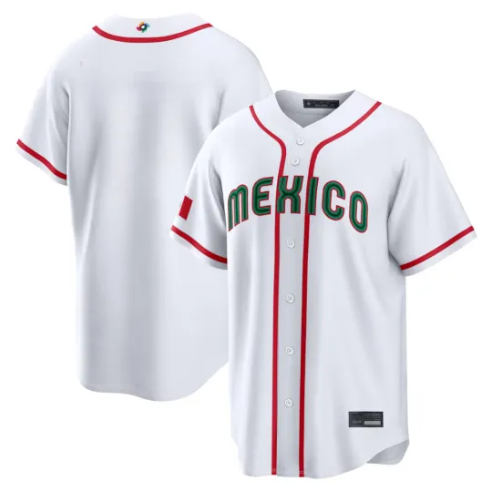Discover Mens/Youth Mexico Baseball White 2026 World Baseball Classic Road Stadium Jersey