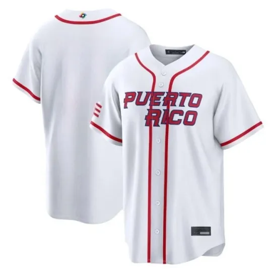 Discover Men's/Youth  Puerto Rico  White 2026 World Baseball Classic Home Jersey