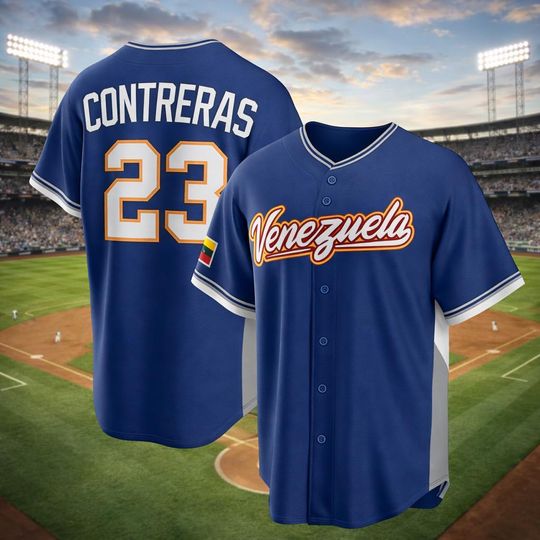 Discover Custom Name William Contreras Jersey,Venezuela 2026 World Baseball Classic,Royal Limited PRINTED Shirt Custom Jersey Man/Youth size