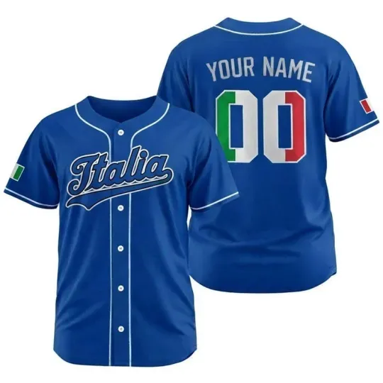 Discover Italia world baseball classic 2026 Baseball Jersey, Custom PRINTED Jersey