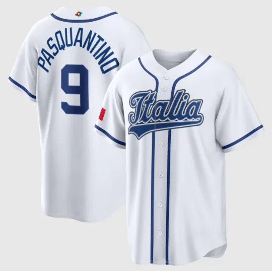 Discover HOT! Vinnie Pasquantino #9 Team Italia World Baseball Classic 2026 Home Jersey