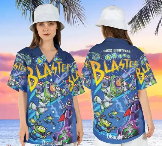 Disney Summer Buzz Lightyear Astro Halloween Summer Friends Family Shirt