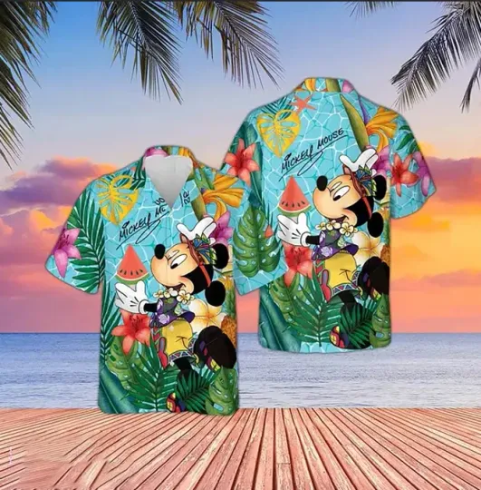 Discover Disney Mickey Mouse Hawaiian Shirt, Funny Mickey And Friends