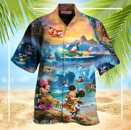 Discover Disney Mickey Mouse Hawaiian Shirt, Funny Mickey And Friends