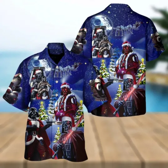 Discover Star Wars Darth Vader Night Holiday Hawaiian Shirt