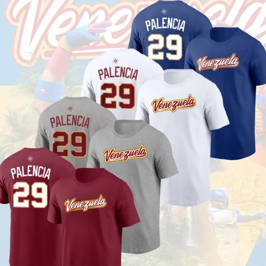 Discover Daniel Palencia #29 Venezuela Baseball Team 2026 World Baseball Classic