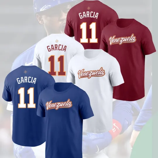 Discover Maikel Garcia #11 Venezuela Team 2026 World Baseball Classic Name & Number