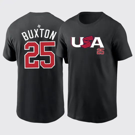 Discover Buxton #25 2026 World Baseball Classic US Team Player Fans