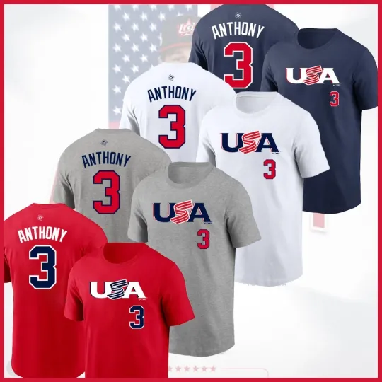 Discover Roma Anthony #3 USA Baseball Team 2026 World Classic Name & Number Players