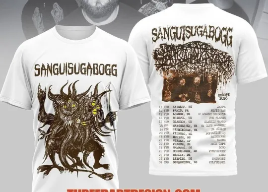 Discover Sanguisugabogg 2026 Tour AOP 3D T-Shirt