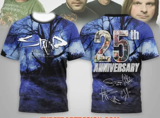 Discover Staind 25th anniversary tour AOP 3D T-Shirt