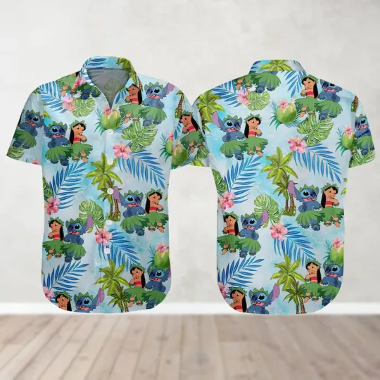 Discover Disney Lilo And Stitch Tropical Aloha Hawaiian Shirt