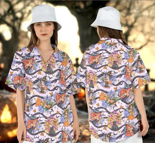 Discover Disney Summer Princess Witch Party Ariel Snow White Summer Friends Family Shirt5