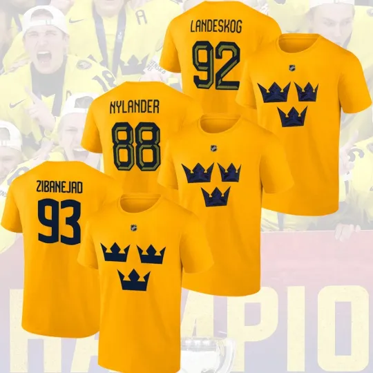 Discover Sweden Team World Junior Championship Name & Number Player Unisex Gift For Fans