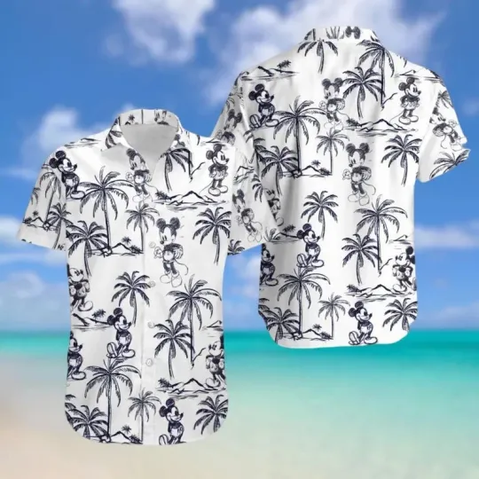 Discover Disney Mickey Mouse Summer Trip Aloha Hawaiian Shirt #1
