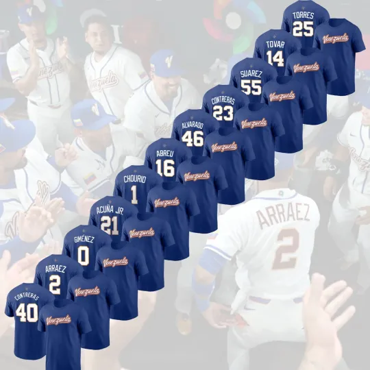 Discover Venezuela Team 2026 World Baseball Classic: Contreras, Giménez, Chourio,Acuna Jr