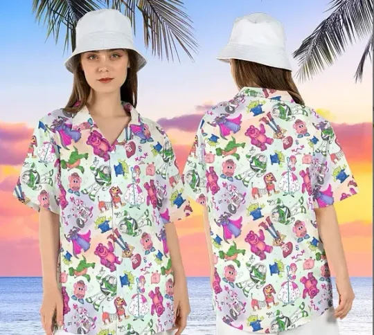 Discover Disney Summer Hawaiian Toy Story Summer Friends Family Shirt