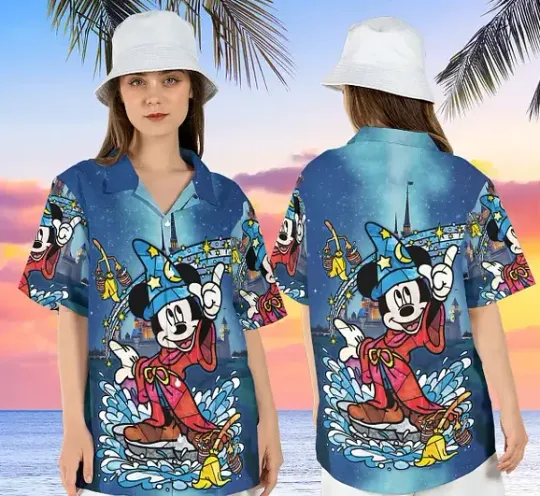 Discover Disney Mickey Fantasia Wizard Beach Summer Holiday