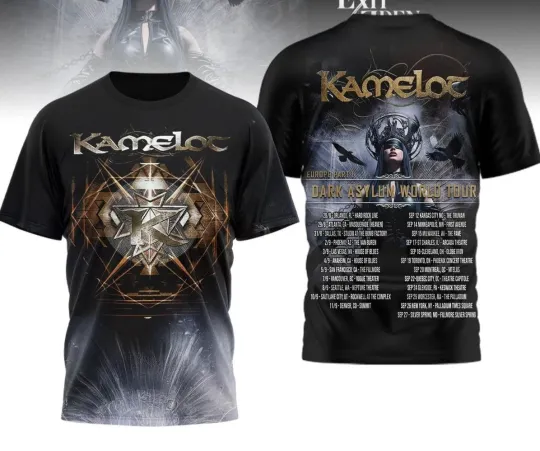 Discover Kamelot Dark Asylum World Tour AOP 3D T-Shirt