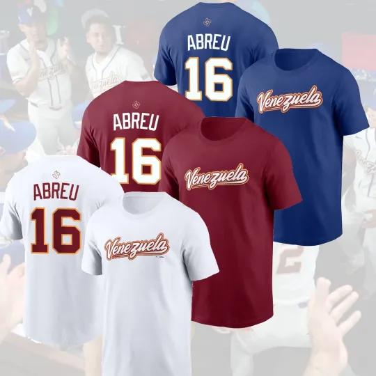 Discover HOT SALE - Wilyer Abreu #16 Venezuela 2026 World Baseball Classic Name & Number