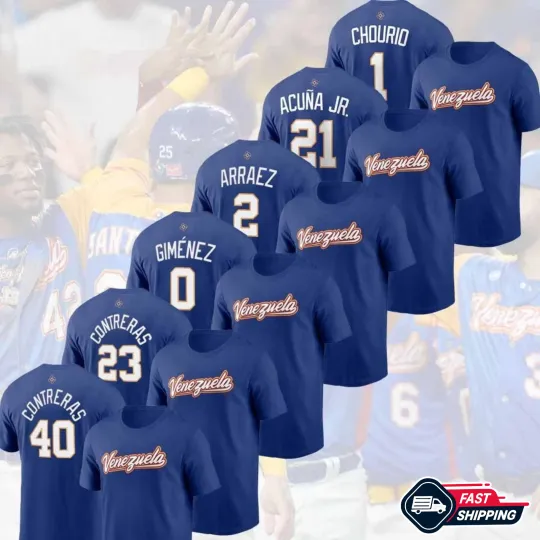 Discover US STOCK - Venezuela 2026 World Baseball Classic Team Name & Number Players Fans
