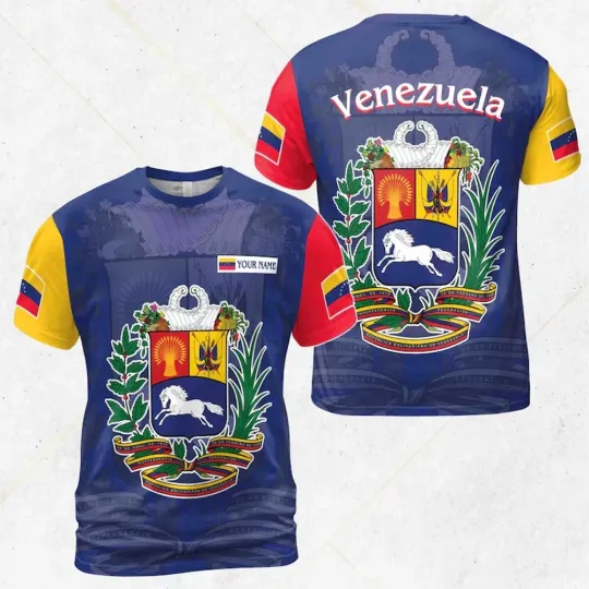 Discover Personalized Venezuela Baseball 2026 World Baseball Classic Tee - All Print