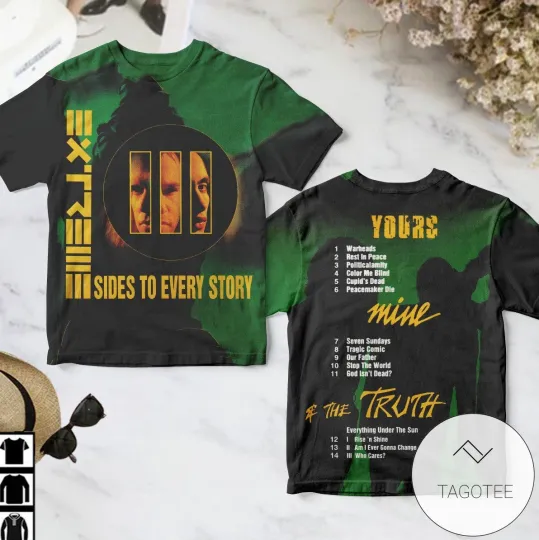 Discover Extreme III Sides To Every Story Album Cover AOP 3D T-Shirt