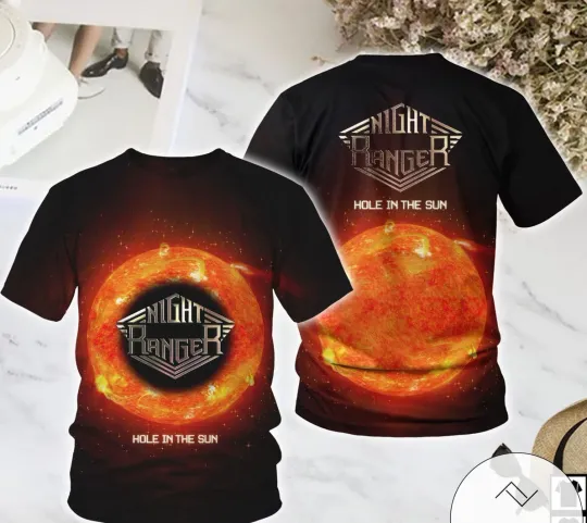 Discover Night Ranger Hole In The Sun Album Cover AOP 3D T-Shirt
