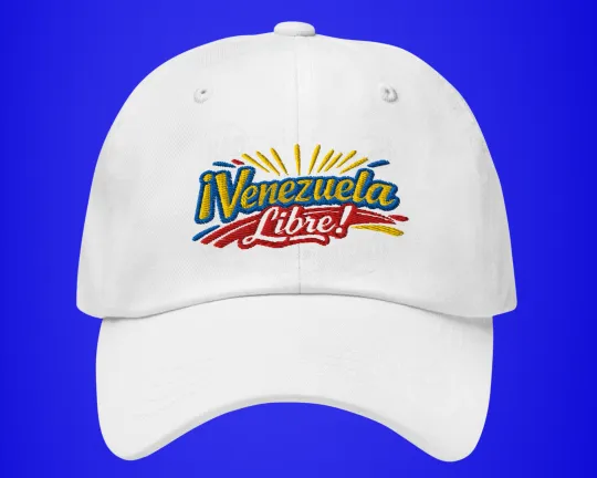 Discover ¡Venezuela Libre! Hat Venezuelan Flag Freedom Celebration Embroidered Dad Hat