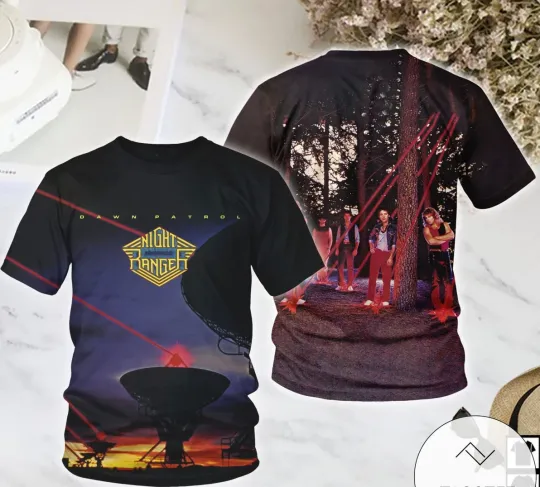 Discover Night Ranger Dawn Patrol Album Cover AOP 3D T-Shirt