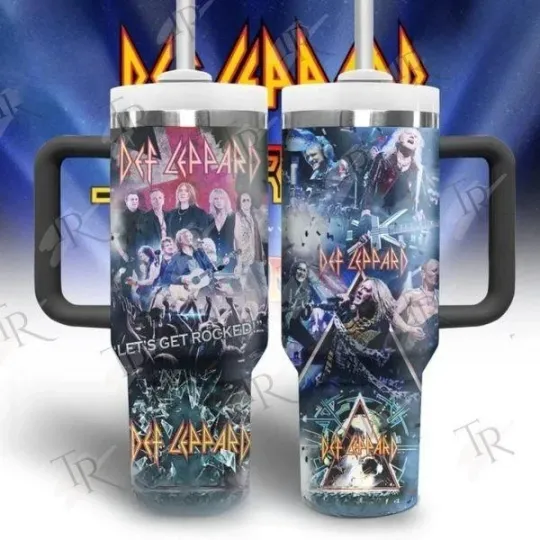 Discover Def Leppard Let’s Get Rocked 2026 40oz Tumbler