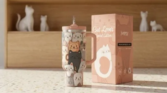 Discover Cat Lover Special Edition Juggy Half Gallon Water Jug tumbler 40oz (No Box)