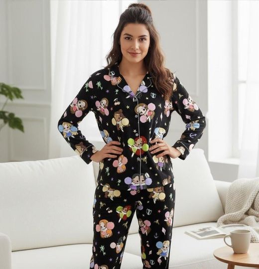 Discover Cheerleader Inspired Pajama Set, Kpop Members Pajama