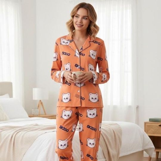 Discover Straykids Jiniret  Hyunjin Skzoo Inspired Kpop Group Pajamas, Kpop Fanmade Sleepwear, SKZ Merch, Stray Kids Merch, Kpop Merch