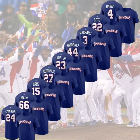 Discover Dominican Republic World Baseball Classic 2026 Player Name & Number