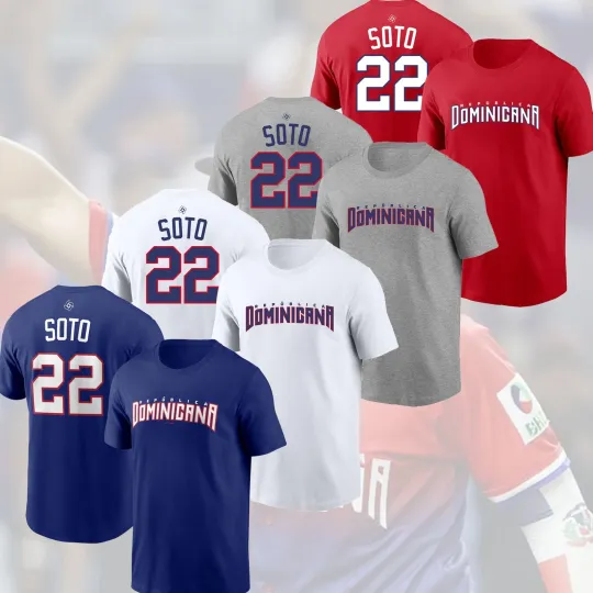 Discover HOT! Juan Soto #22 Dominican Republic 2026 World Baseball Name & Number Gift
