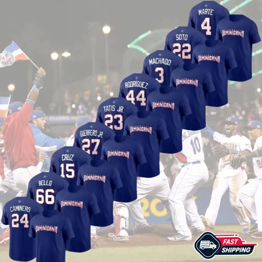 Discover US STOCK - All Player Dominican Republic World Baseball Classic 2026 Player Name