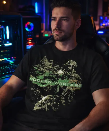 Modern Warfare 2 IW Promo 2009 Call of Duty Vintage T-Shirt