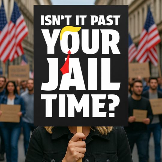 Discover Anti-Trump Protest Sign, Pro-Democracy Rally Poster, No Kings Protest, Water-Resistant