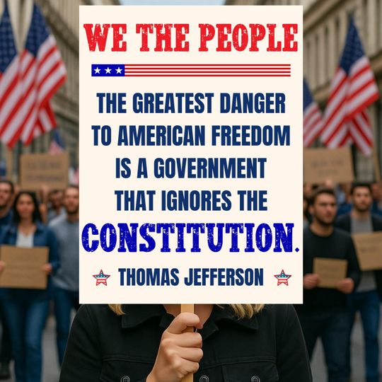 Discover The Greatest Danger To Freedom Resist Protest Sign, Anti-Trump, Political Activist Rally Sign, Resist Fascism Protest Poster