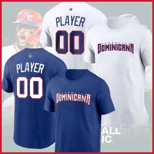 Discover Dominican Republic Baseball 2026 World Baseball Classic Name & Number
